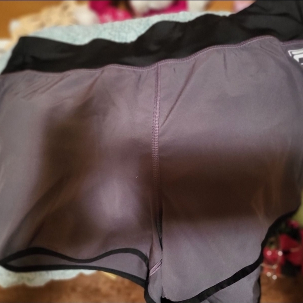 Fila Women's Sheer Black and Gray Running Or Swim Shorts